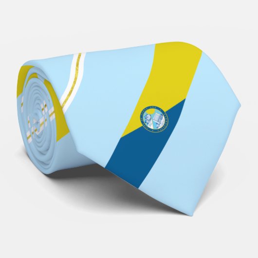 Santa Ana (Kalifornien) Stadtflagge Neck Tie Krawatte (Gerollt)