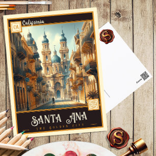 Santa Ana, Kalifornien   Vintage Postkarte