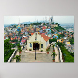 Santa Ana Kapelle, Guayaquil, Ecuador Poster