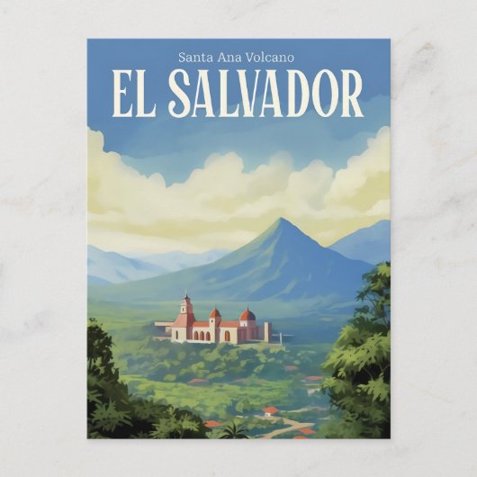 Santa Ana Vulkan El Salvador Reisen Postkarte (Vorderseite)