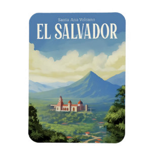 Santa Ana Vulkan El Salvador Reisen Souvenir Magnet