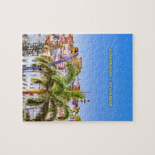 Santa- Anahügel, Guayaquil-Plakat-Druck Puzzle (Horizontal)