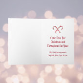 Santa and Candy Cane SnowGlobe - Wünsche erfüllen Karte