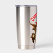 Santa and Elf Cats – Meo Christmas Cute Holiday Thermobecher (Rechts)