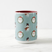Santa And Frosty Christmas Mug Tasse (Zentrum)