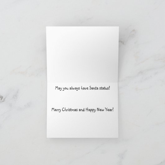 Santa and Gingerbread Man Karte (Innenseite)