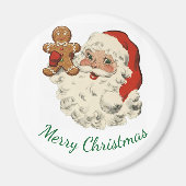 Santa And Gingerbread Man Magnet (Vorne)