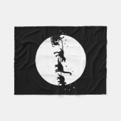 Santa And His Dinosaur Sleigh Ride, T-rexmas, Boys Fleecedecke (Vorderseite (Horizontal))