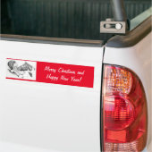 Santa-and-Horse-1 Autoaufkleber (Auf Lkw)