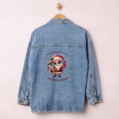 Santa and Penguin Christmas Denim Jacket Jeansjacke (Hangar)