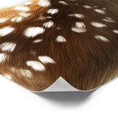 Santa and Reindeer Christmas Wall Art Poster (Ecke)