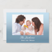 Santa and Reindeer fly through snow - Personalize Ankündigung (Rückseite)