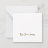 Santa and Reindeer Mitteilungskarte (Rückseite)