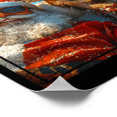 Santa And Reindeer Selfie Funny Christmas Vacation Poster (Ecke)