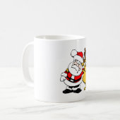 Santa and Reindeer Tasse (Vorderseite Links)