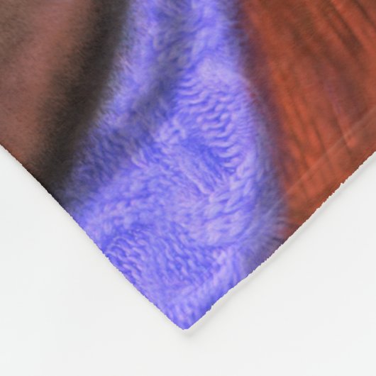 Santa and Reindeers Funny Cgristmas Fleece Blanket (Ecke)