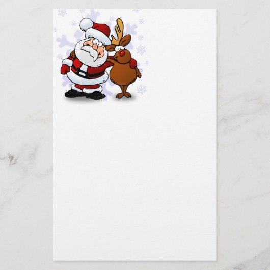 Santa and Rentiers Briefpapier (Vorderseite)