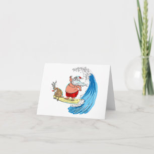 saNtA aNd RuDoLf Feiertagskarte