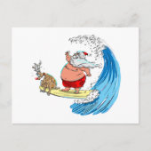 saNtA aNd RuDoLf Feiertagspostkarte (Vorderseite)