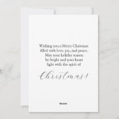 Santa and Snowman Feiertagskarte (Rückseite)