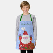 Santa and Teddy Schürze (Getragen)