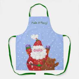 Santa and Teddy Schürze