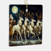 Santa and Zoi Deer Keramikornament (Rechts)