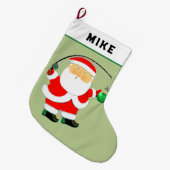 Santa Angeli Großer Weihnachtsstrumpf (Vorderansicht (hängend))