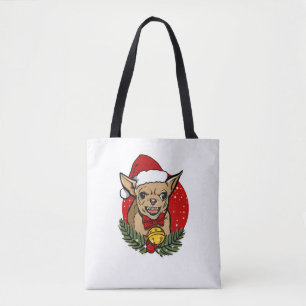 Santa angry Chihuahua Weihnachten Klassischer T - Tasche