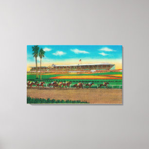 Santa Anita Park-Pferd RacesArcadia, CA Leinwanddruck