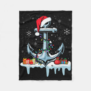 Santa-Anker Coole Weihnachtsbeleuchtung Bootfahren Fleecedecke