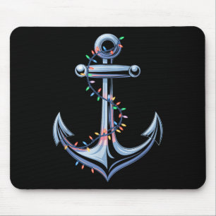 Santa Anker Coole Weihnachtsbeleuchtung Bootfahren Mousepad