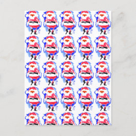 Santa Anrives #121130 Feiertagspostkarte