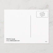 Santa-Anzeige Feiertagspostkarte (Rückseite)