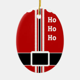 Santa Anzug Keramik Ornament