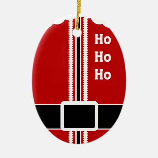 Santa Anzug Keramik Ornament (Vorne)