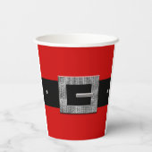 Santa Anzug Pappbecher (Rückseite)