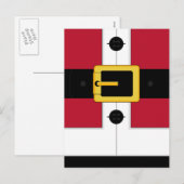 Santa Anzug Postkarte (Vorne/Hinten)