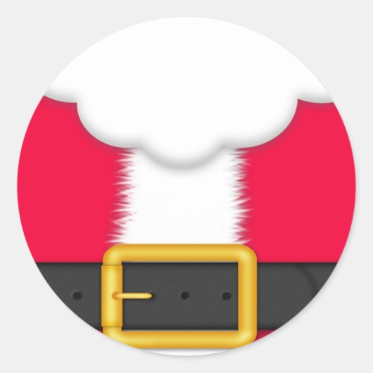Santa Anzug Runder Aufkleber (Vorderseite)