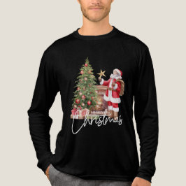 Santa Approved-Frohe Weihnachten Tri-Blend Shirt