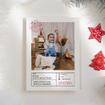 Santa Approved Naughty oder Nice Form Foto Feiertagskarte<br><div class="desc">Die Weihnachtsfotokarte - eine skurrile und herzliche Art und Weise Ihren Urlaub mit Freunden und der Familie zu teilen und dabei die unumstrittene Kleinheit Ihres Kleinen zu zeigen. 🎅 **Die Offizielle Briefmarke des Weihnachtsmannes** 🎅 Diese Weihnachtsfotokarte ist mit einer Touch von Nordpol-Magie - einer offiziellen Briefmarke des Weihnachtsmannes selbst -...</div>