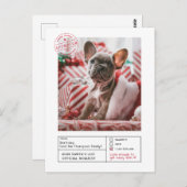 Santa Approved Naughty oder Nice Form Foto Postkarte (Vorne/Hinten)