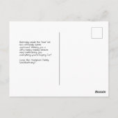 Santa Approved Naughty oder Nice Form Foto Postkarte (Rückseite)