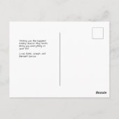 Santa Approved Naughty oder Nice Form Foto Postkarte (Rückseite)