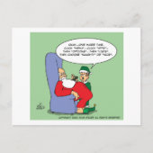 Santa Apps Feiertagspostkarte (Vorderseite)