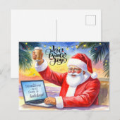 Santa arbeitet an Weihnachten in der Schicht. (Vorne/Hinten)