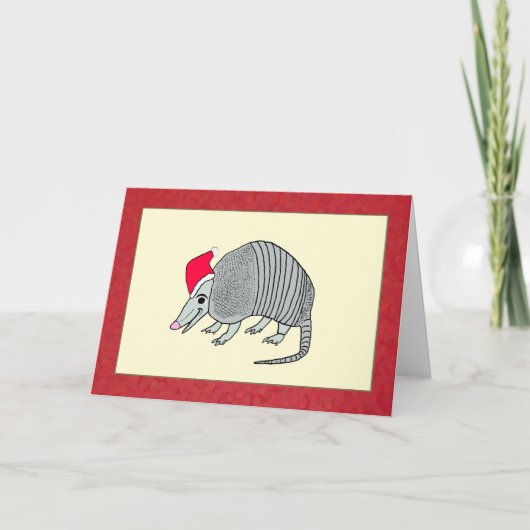 Santa Armadillo Weihnachten (Vorderseite)