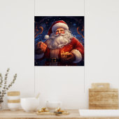 Santa Art Poster (Küche)