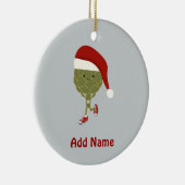 Santa Artichoke Runner Keramik Ornament (Rechts)