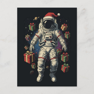 Santa Astronaut Weihnachten Postkarte